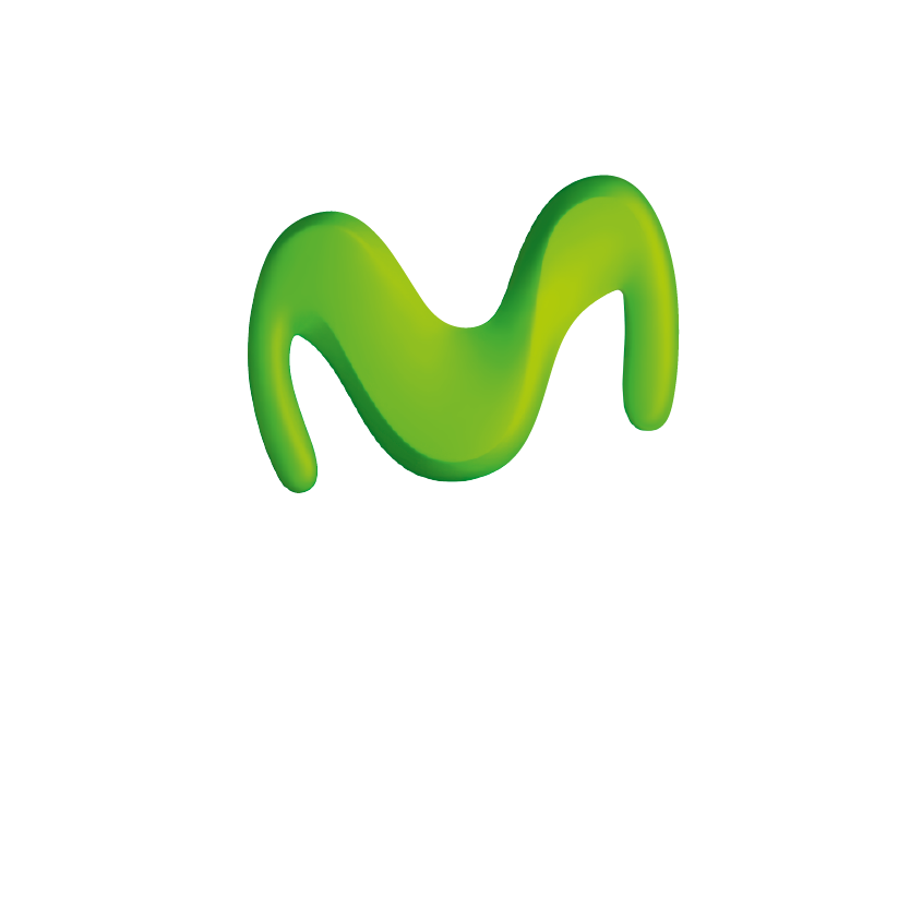 an image of the Movistar logo with white text on a transparent background